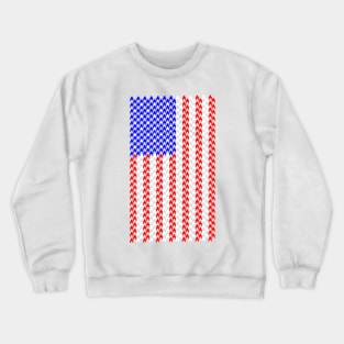 red, white, and houndstooth Crewneck Sweatshirt